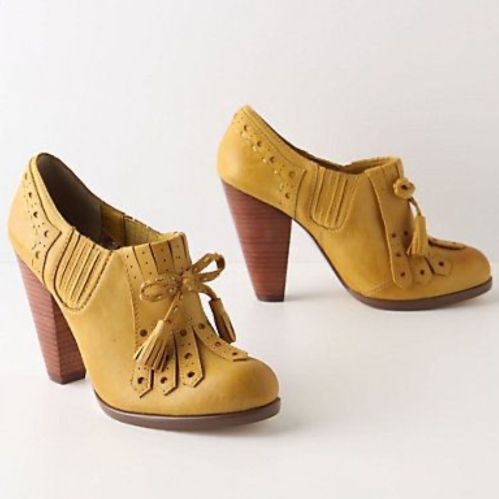Seychelles Yellow Ankle Booties